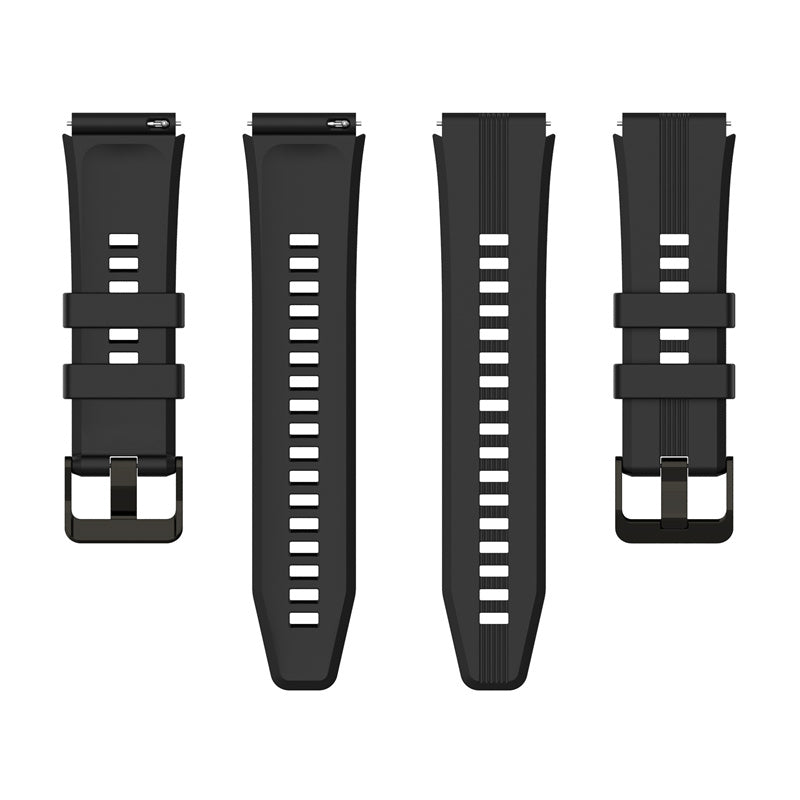 For Honor Watch GS3 Stripe Design Silicone Watch Strap 22mm Replacement Wrist Band with Stainless Steel Buckle For Honor Watch GS3 Stripe Design Silicone Watch Strap 22mm Replacement Wrist Band with Stainless Steel Buckle